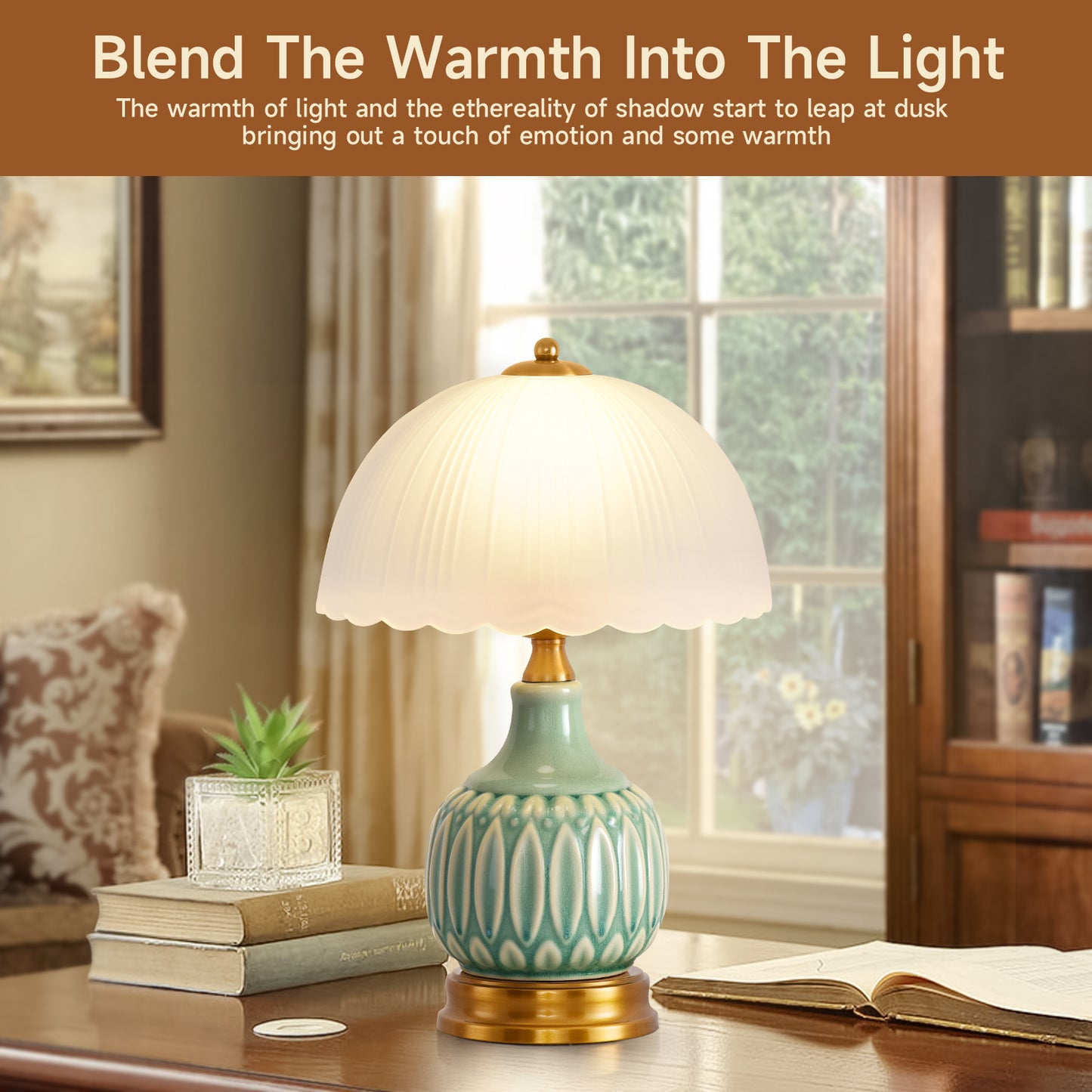 LED Table Lamp American home decor Creative Artistic E27 Desk Lamp for Bedroom Living Room Hotel Office Reading Room