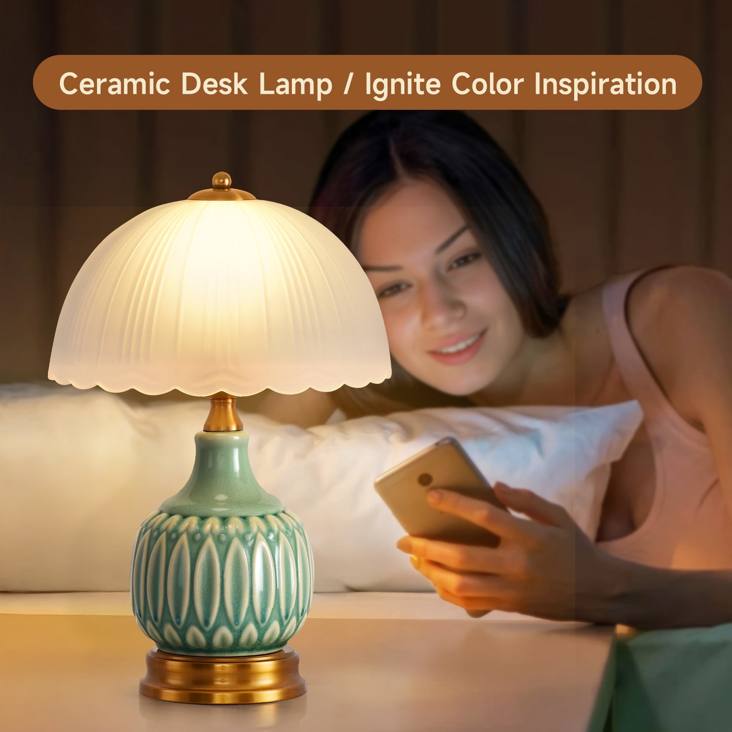LED Table Lamp American home decor Creative Artistic E27 Desk Lamp for Bedroom Living Room Hotel Office Reading Room