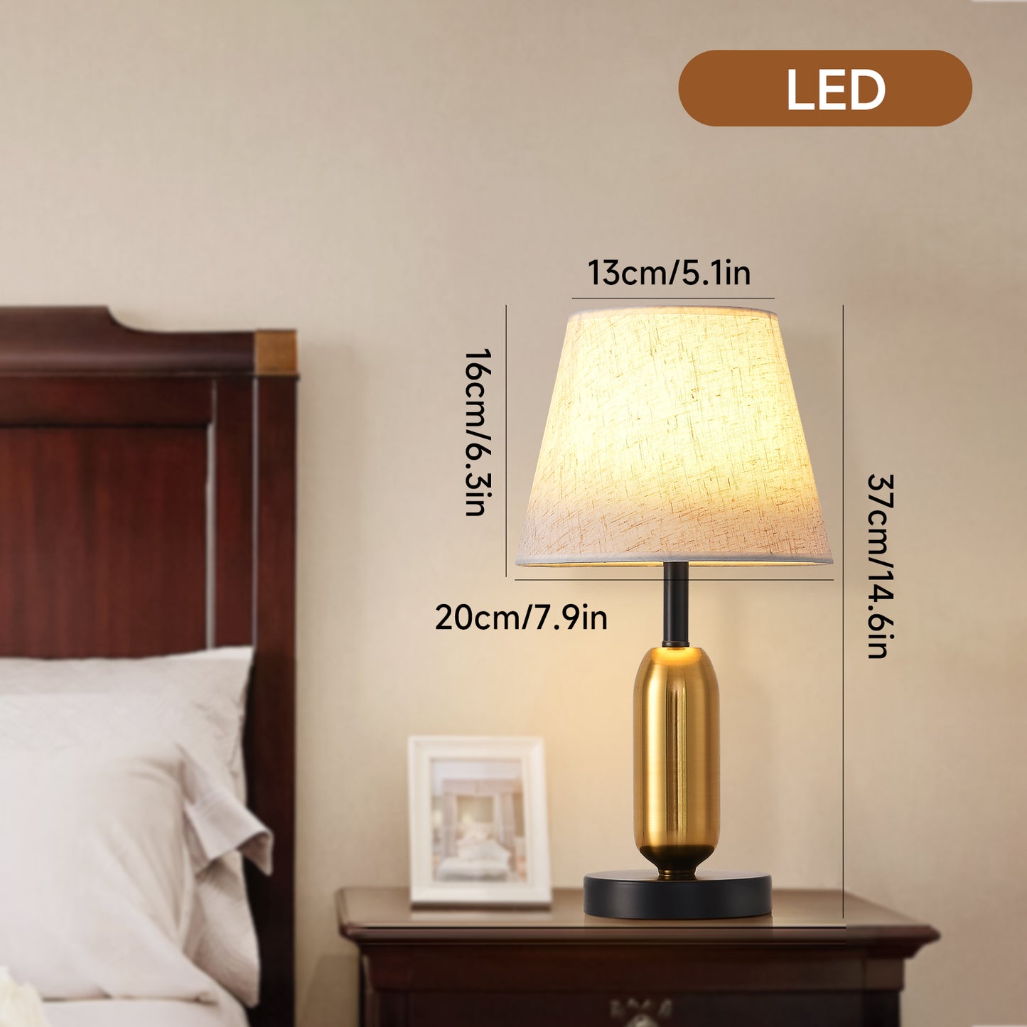 AMERICAN Table Lamps 3 COLOR Bedroom Nightstand Lamp American Simple Modern Home Warm Living Room Lamps Hotel Night HOME DECOR