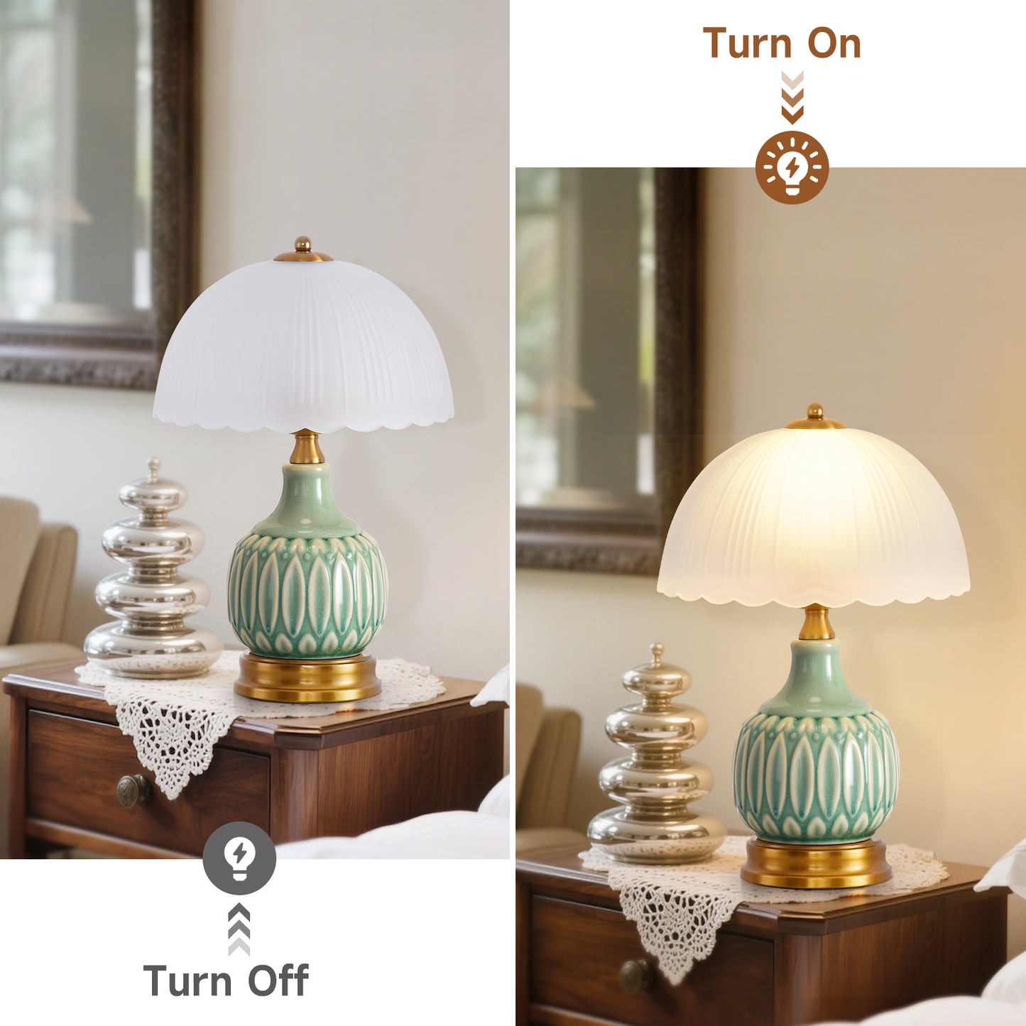 LED Table Lamp American home decor Creative Artistic E27 Desk Lamp for Bedroom Living Room Hotel Office Reading Room