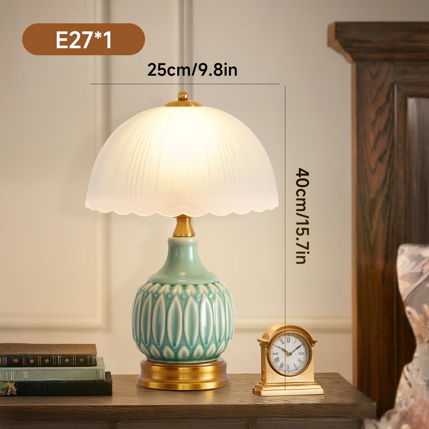 LED Table Lamp American home decor Creative Artistic E27 Desk Lamp for Bedroom Living Room Hotel Office Reading Room